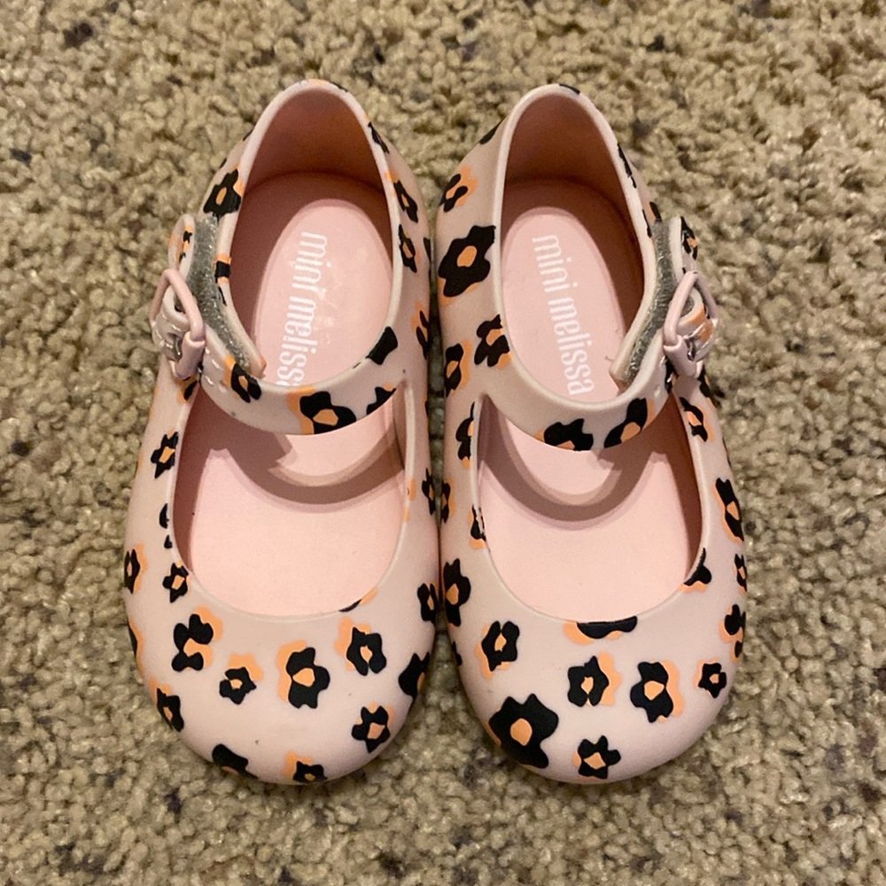 Mini Melissa, Dora, size 5, pink cheetah print